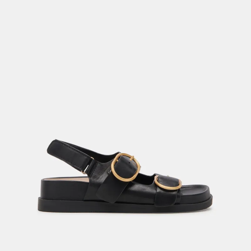 STARLA SANDALS BLACK LEATHER sold by Dolce Vita