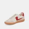NOTICE SNEAKERS WHITE RED LEATHER sold by Dolce Vita