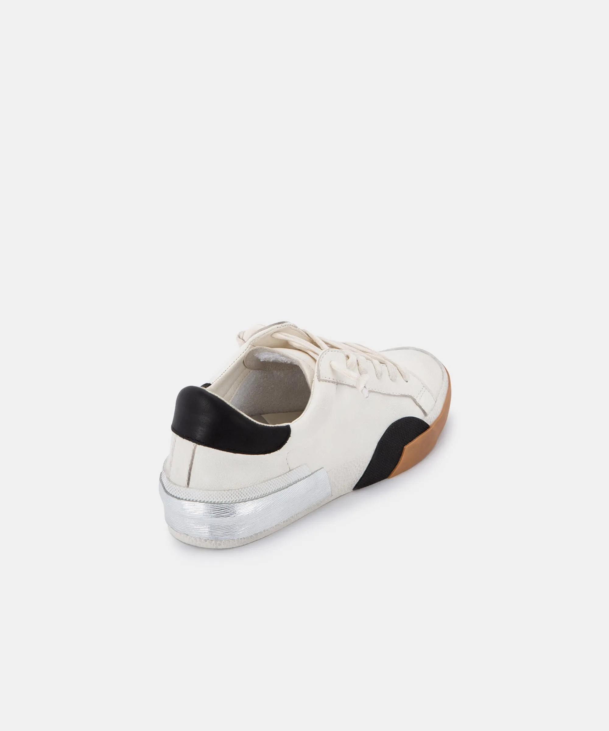 ZINA SNEAKERS WHITE BLACK LEATHER re:vita sold by Dolce Vita product image thumbnail 3