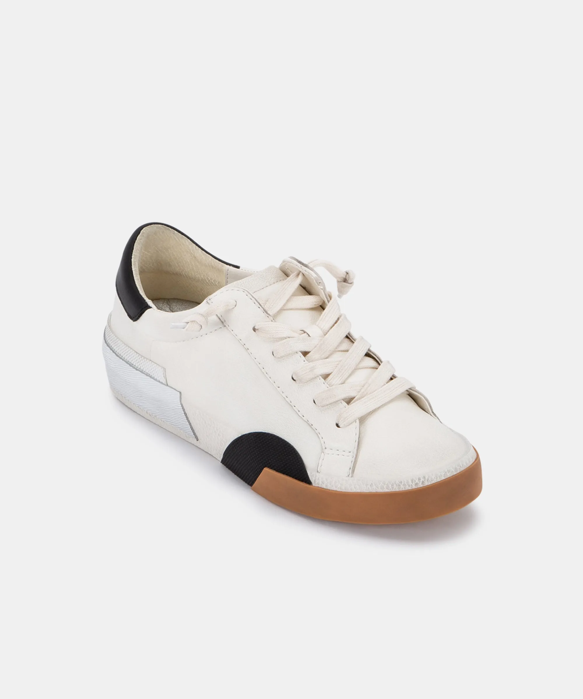 ZINA SNEAKERS WHITE BLACK LEATHER re:vita sold by Dolce Vita product image thumbnail 2
