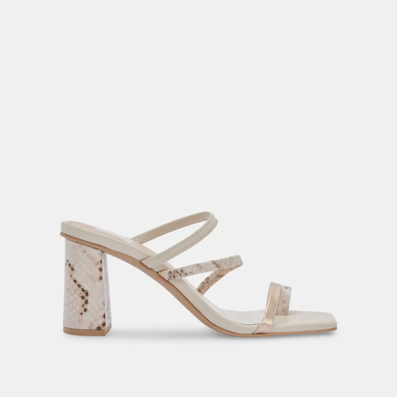 PRISMA HEELS IVORY MULTI STELLA sold by Dolce Vita