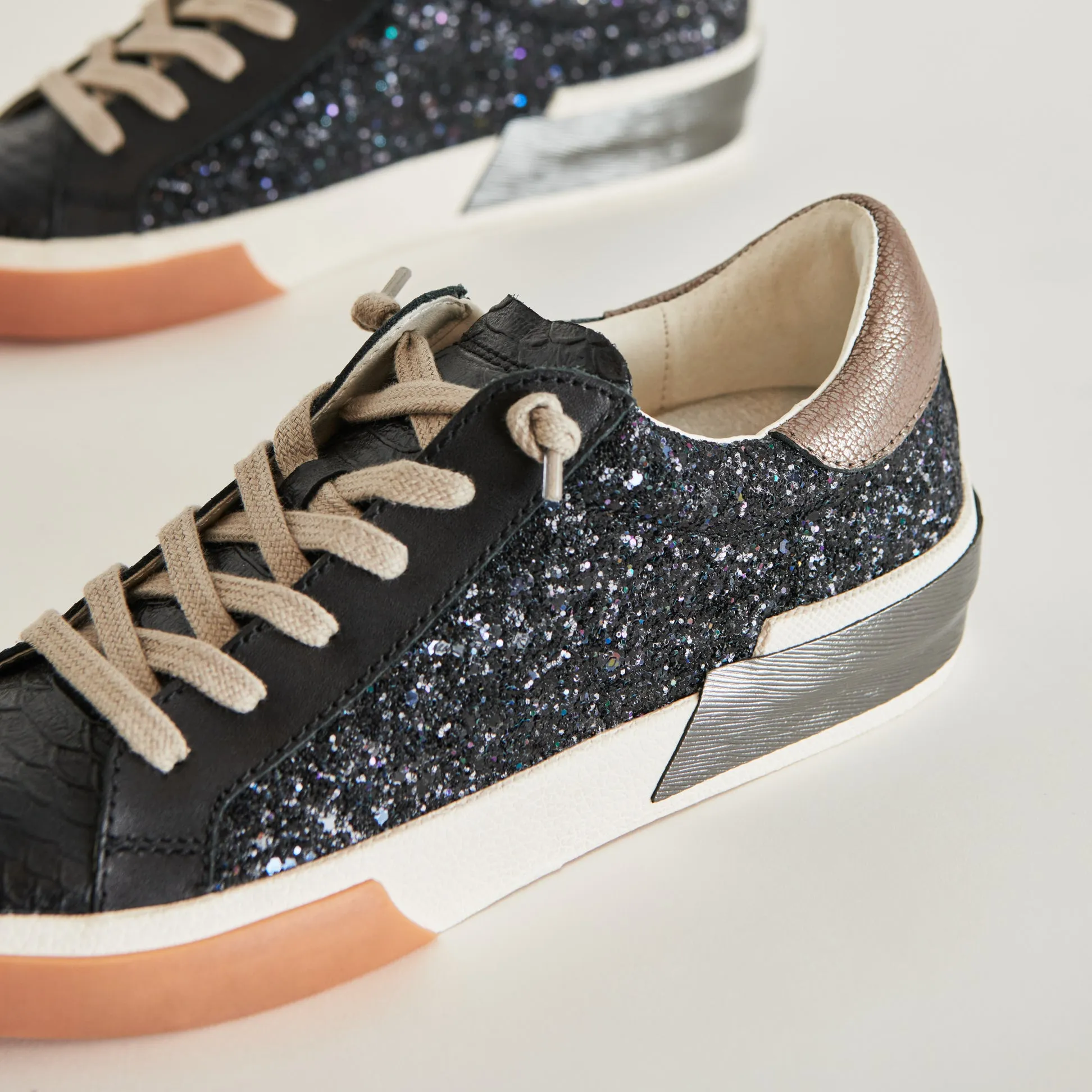 ZINA SNEAKERS BLACK SHIMMER GLITTER sold by Dolce Vita product image thumbnail 2
