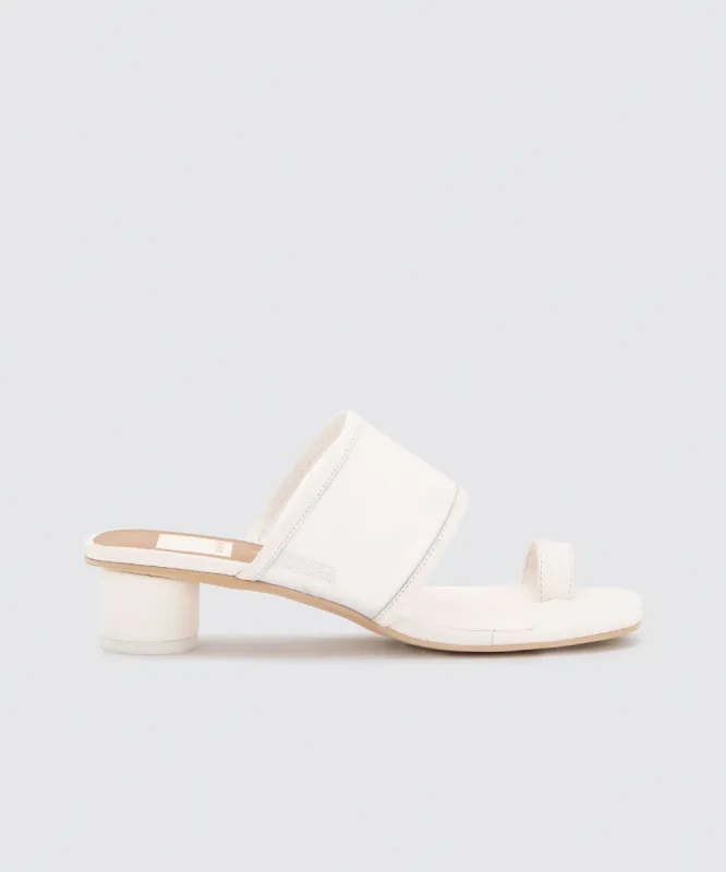 BAYSE HEELS WHITE sold by Dolce Vita