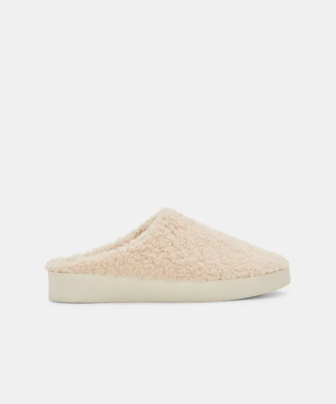 VARIK SLIPPERS NATURAL PLUSH - re:vita sold by Dolce Vita