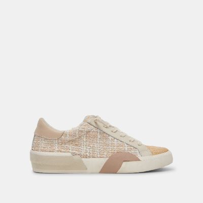ZINA SNEAKERS BEIGE MULTI WOVEN - re:vita sold by Dolce Vita