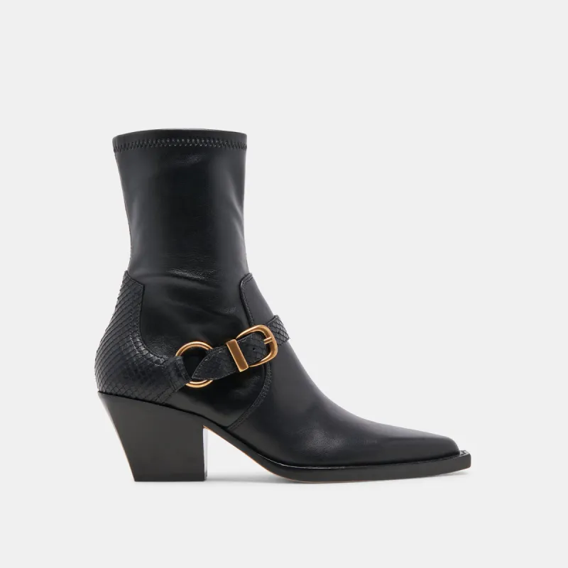 RAVE BOOTS BLACK LEATHER sold by Dolce Vita