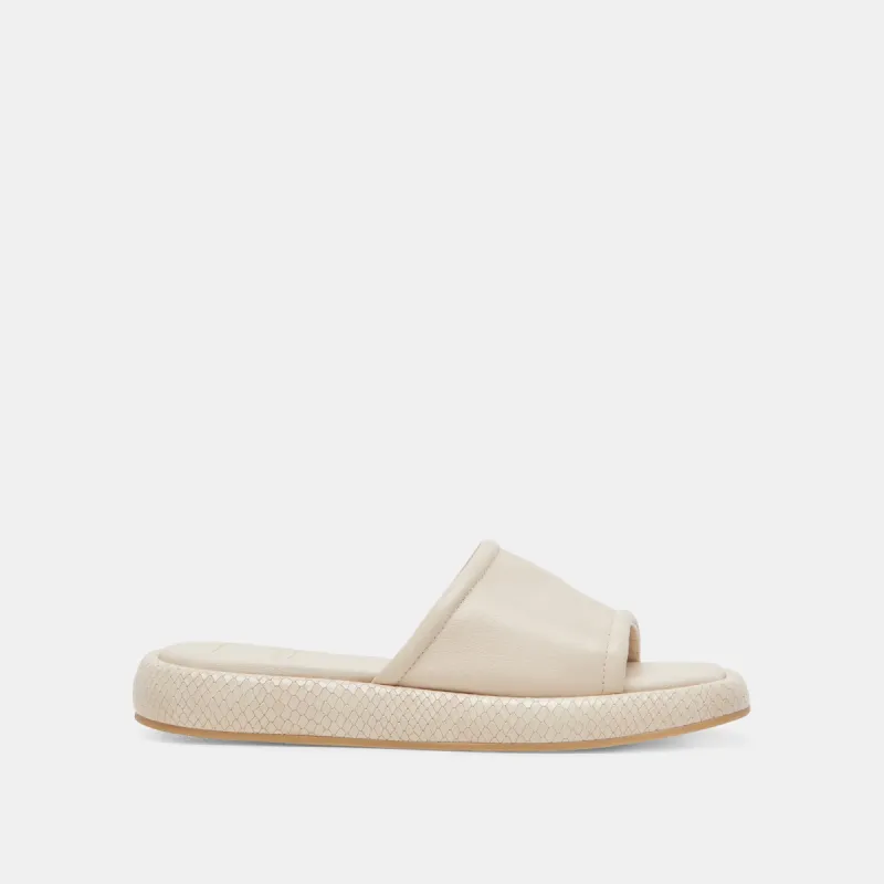 AISHA SANDALS IVORY LEATHER sold by Dolce Vita