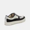 CYRIL SNEAKERS BLACK WHITE LEATHER sold by Dolce Vita