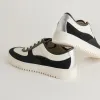 CYRIL SNEAKERS BLACK WHITE LEATHER sold by Dolce Vita