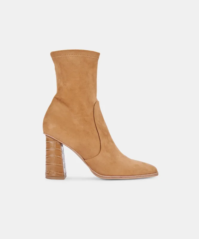 PETYA BOOTIES CASHEW STELLA SUEDE sold by Dolce Vita