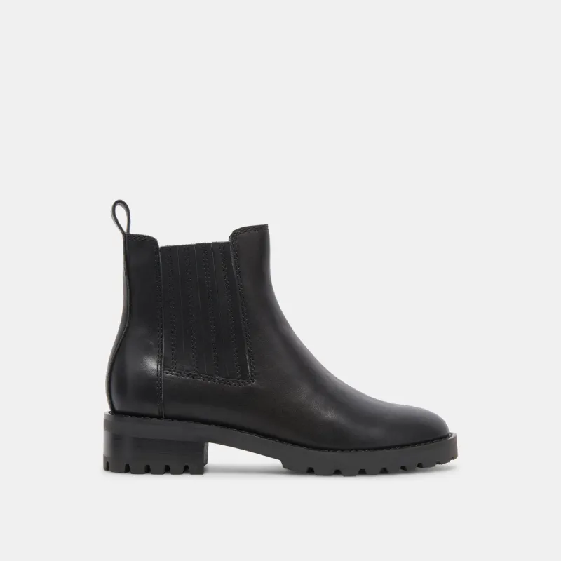 FRAYA H2O BOOTIES BLACK LEATHER sold by Dolce Vita