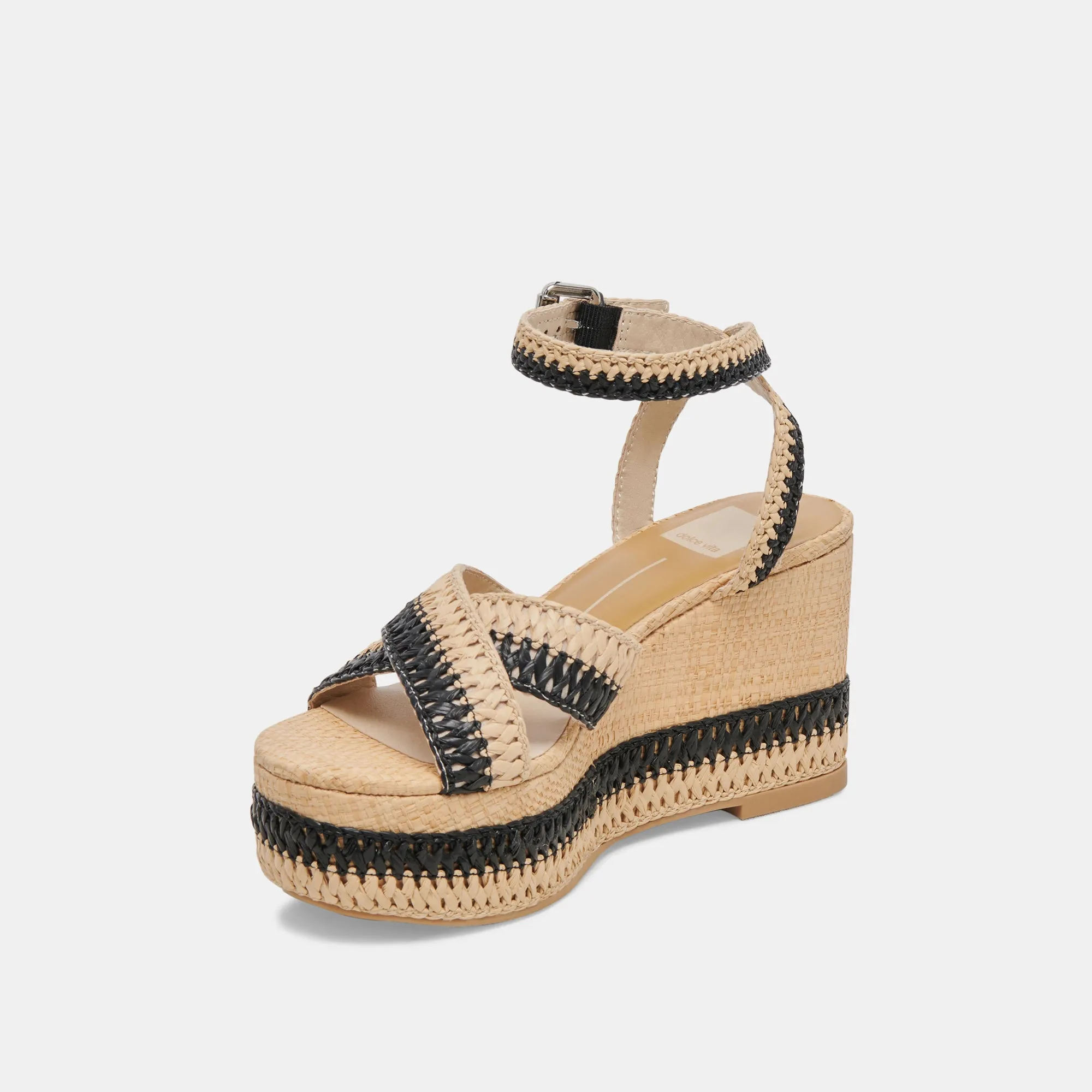 TULANE WEDGES BLACK NATURAL RAFFIA sold by Dolce Vita product image thumbnail 4