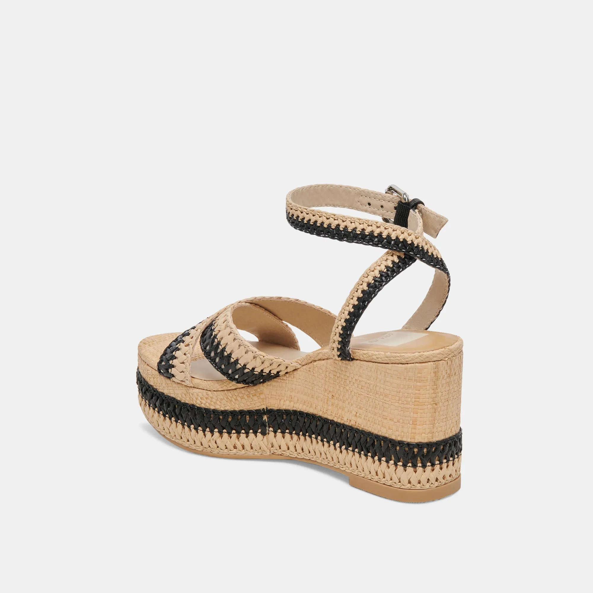 TULANE WEDGES BLACK NATURAL RAFFIA sold by Dolce Vita product image thumbnail 5