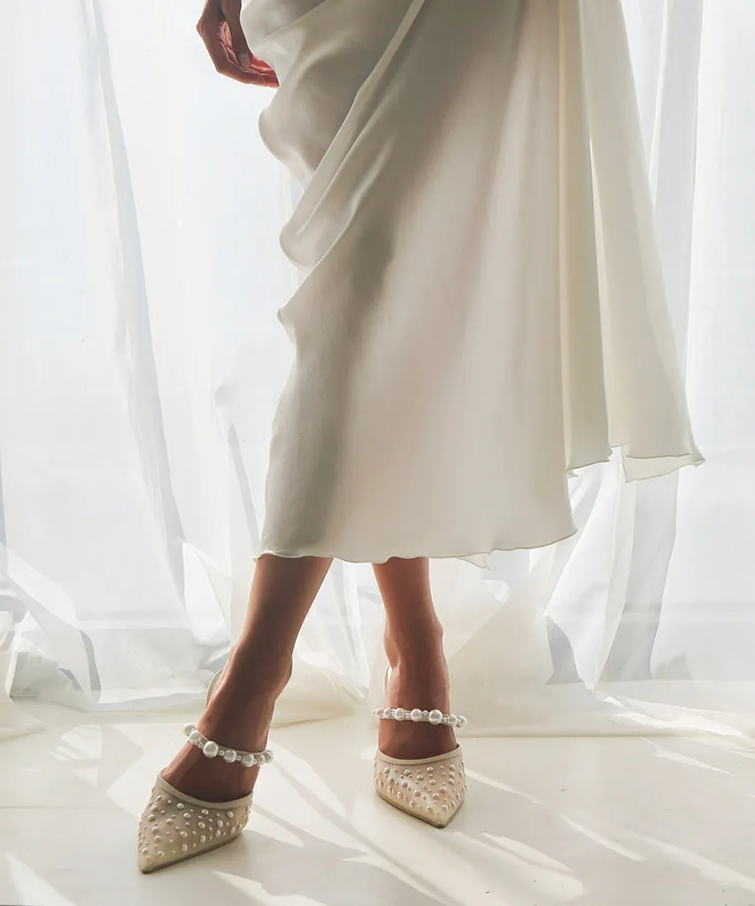 KATIK PEARL HEELS IVORY MESH sold by Dolce Vita product image thumbnail 4