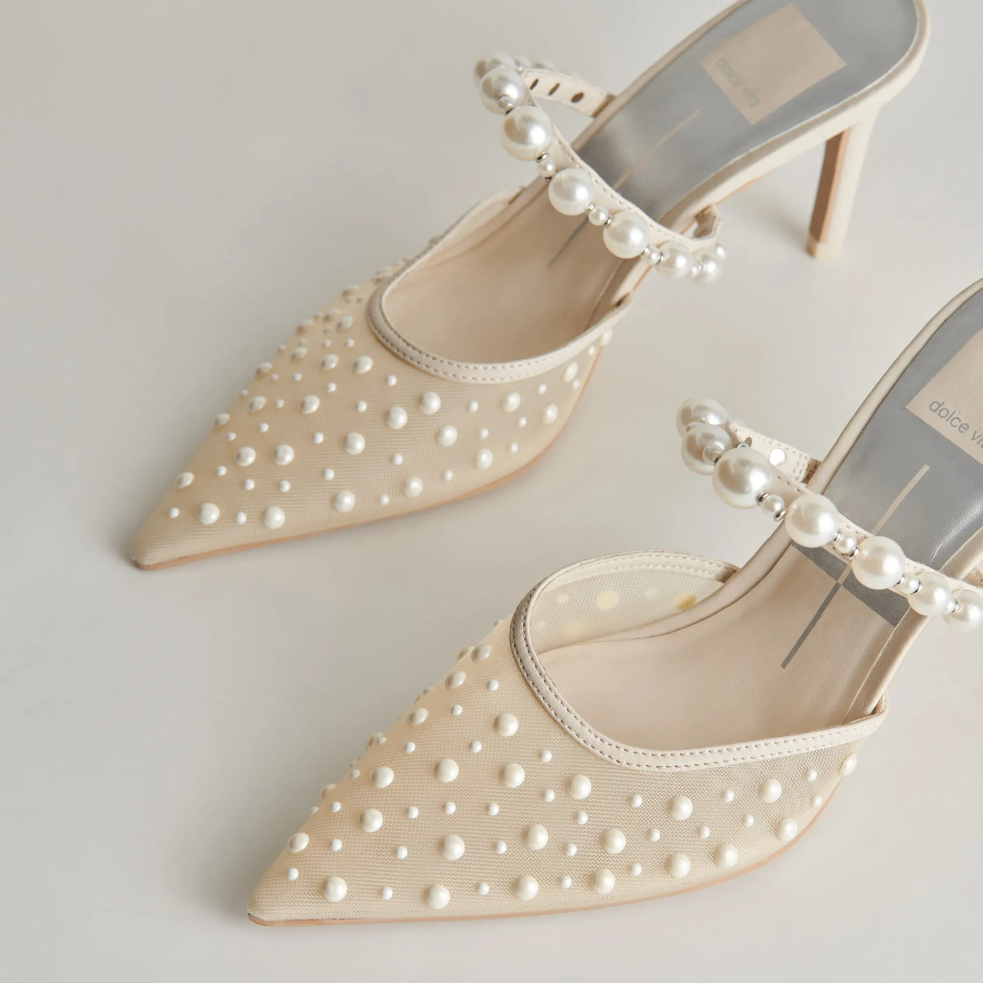 KATIK PEARL HEELS IVORY MESH sold by Dolce Vita product image thumbnail 3