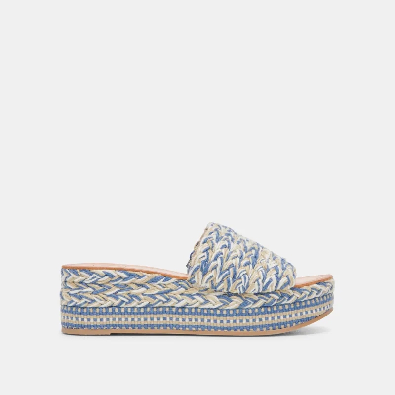 PAZLI SANDALS BLUE MULTI WOVEN sold by Dolce Vita