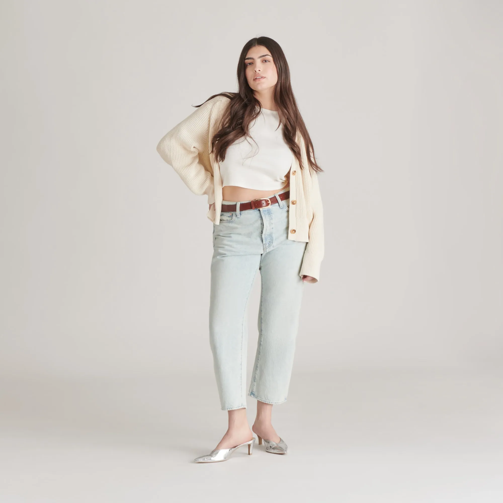 SARINA HEELS SILVER DISTRESSED LEATHER Parallel