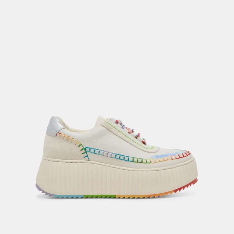 DOLEN PRIDE SNEAKERS WHITE MULTI LEATHER sold by Dolce Vita