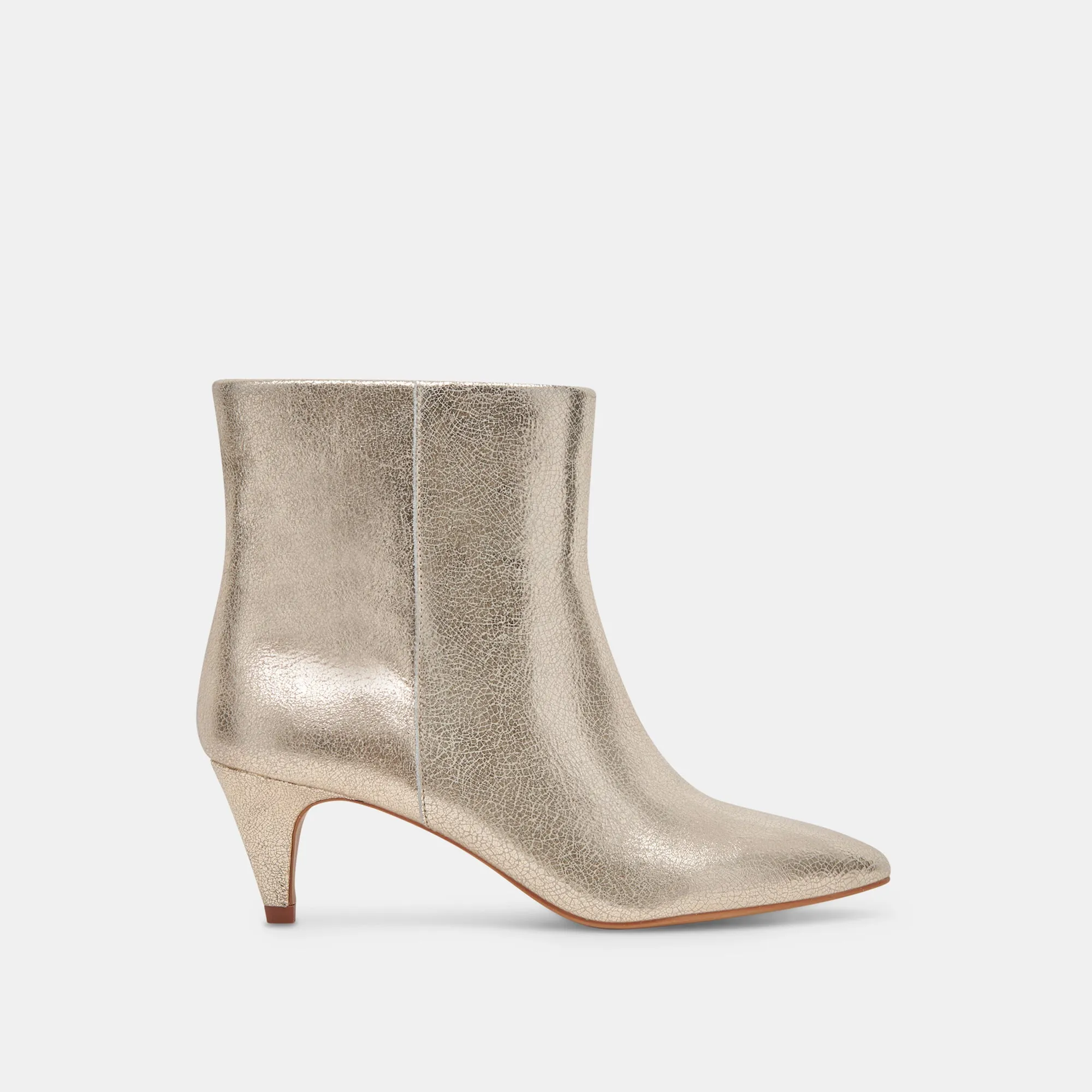 DEE WIDE BOOTIES PLATINUM DISTRESSED LEATHER sold by Dolce Vita