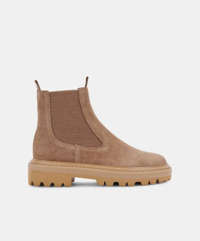 MOANA BOOTS TRUFFLE SUEDE sold by Dolce Vita