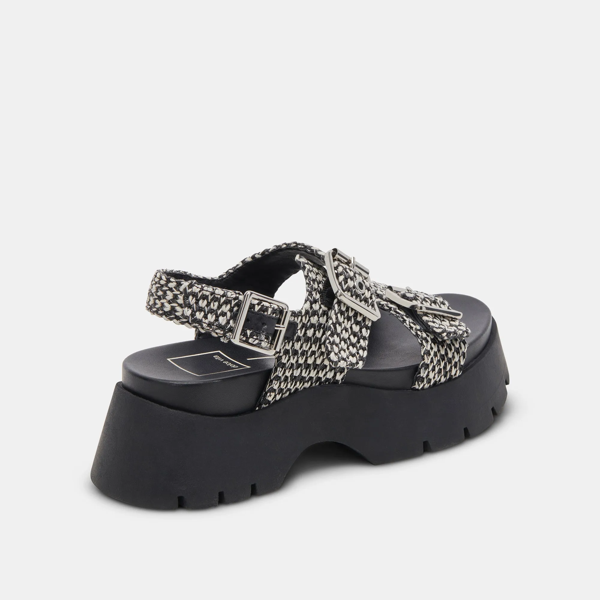 PALDA SANDALS BLACK WHITE RAFFIA sold by Dolce Vita product image thumbnail 4