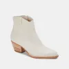 SILMA BOOTIES IVORY NUBUCK - re:vita sold by Dolce Vita