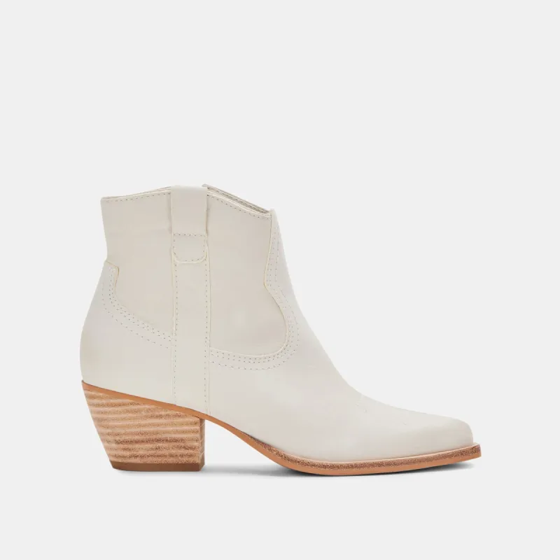 SILMA BOOTIES IVORY NUBUCK - re:vita sold by Dolce Vita