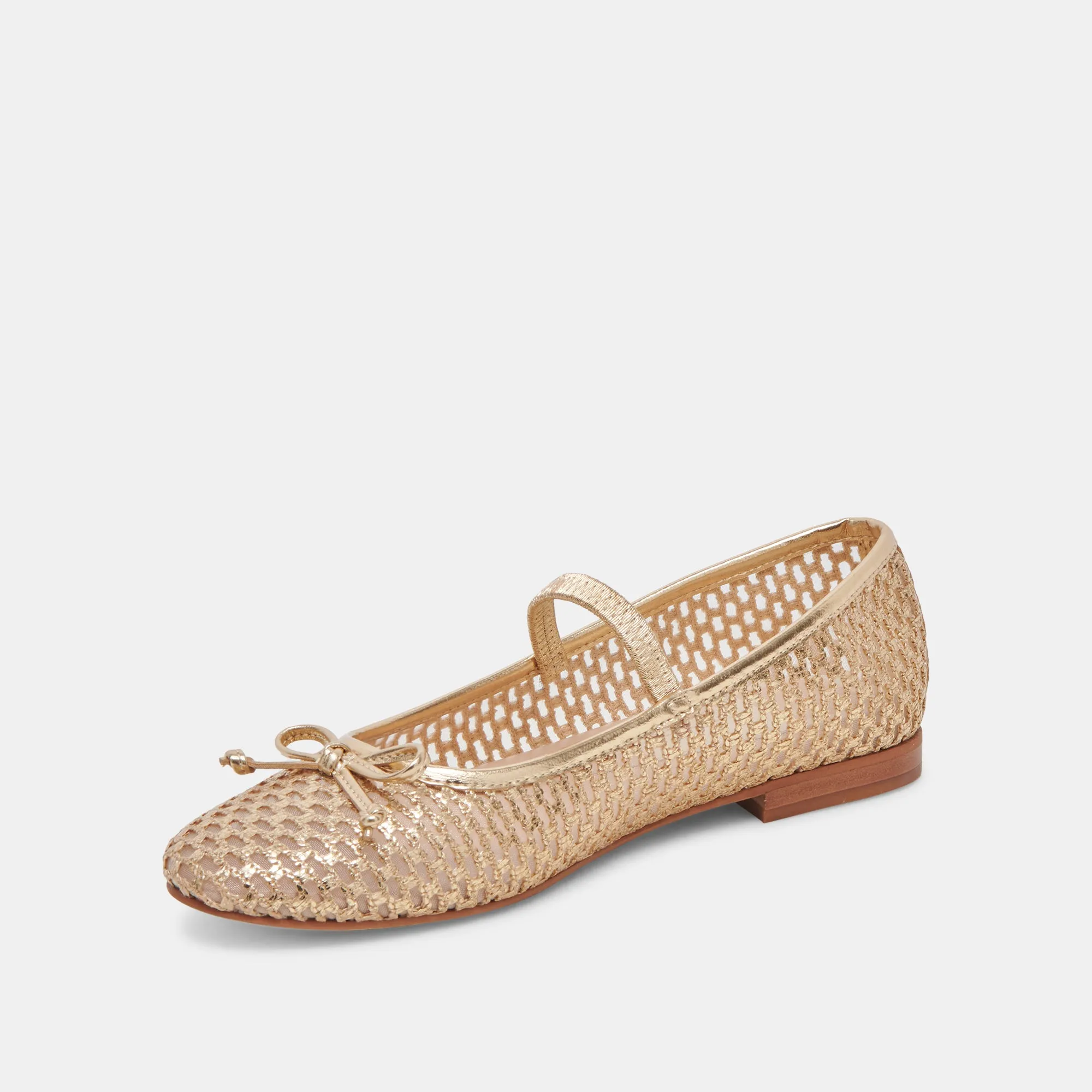 CARIN RAFFIA BALLET FLATS GOLD RAFFIA sold by Dolce Vita product image thumbnail 5