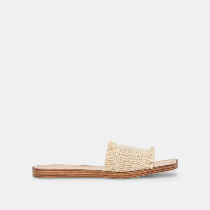 CANARY SANDALS LT NATURAL RAFFIA sold by Dolce Vita