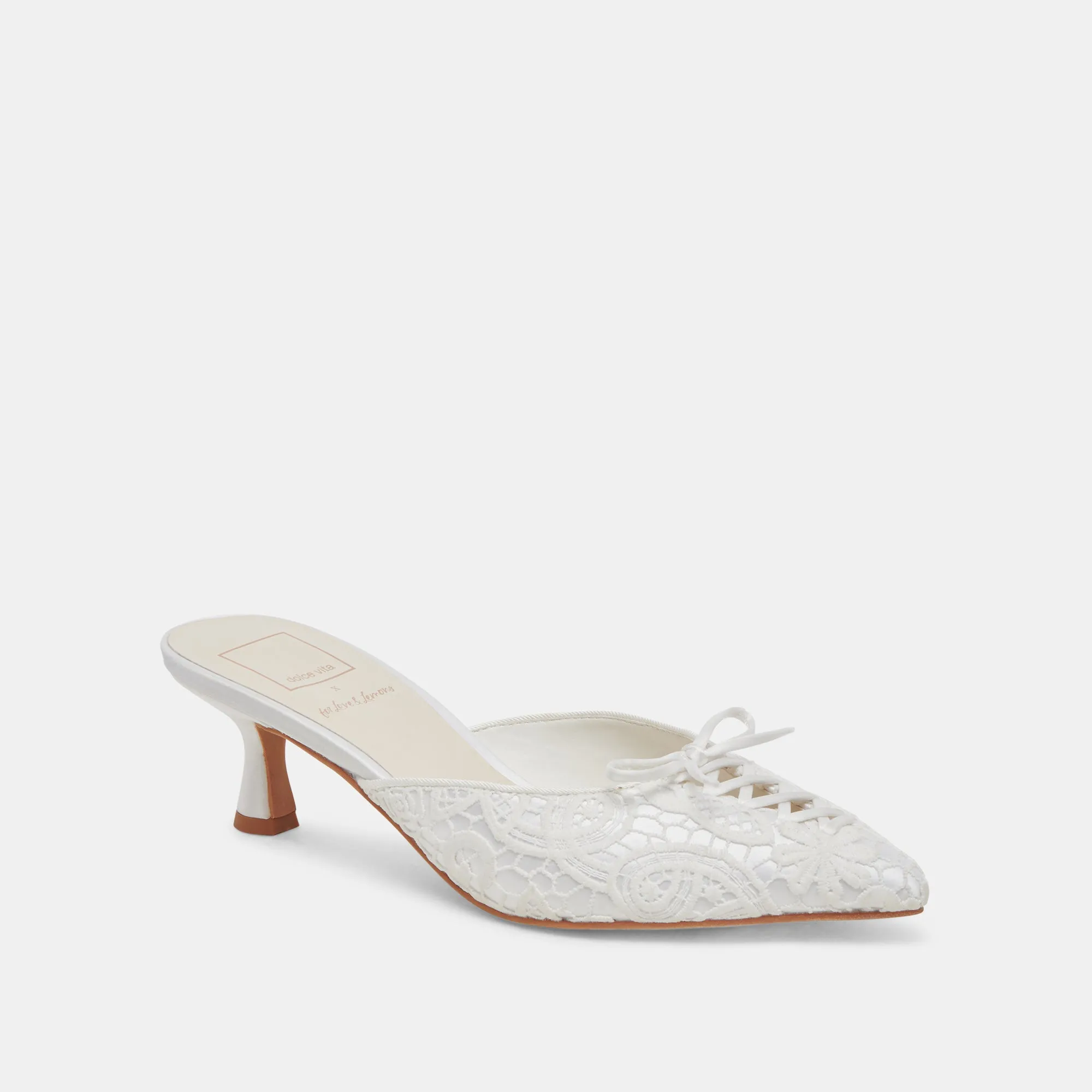 CAMILE HEELS WHITE FLORAL EYELET sold by Dolce Vita product image thumbnail 3