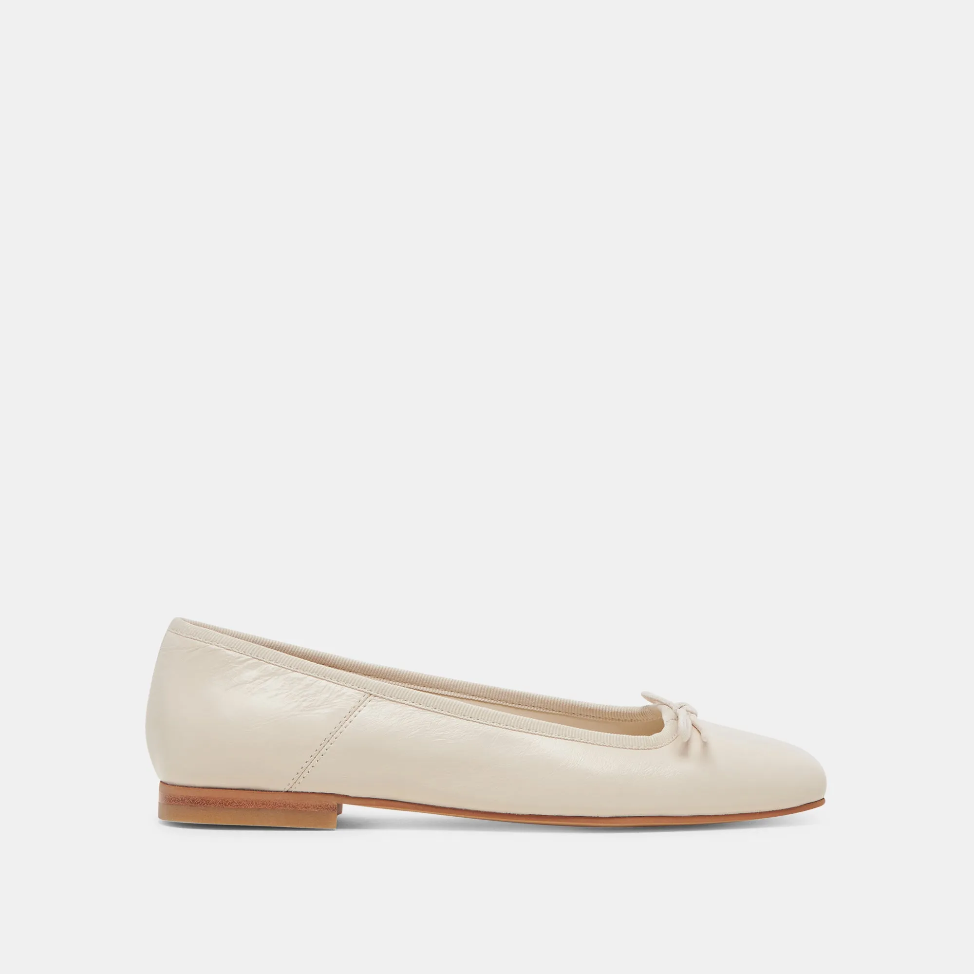 ANISA BALLET FLATS CREME CRINKLE PATENT sold by Dolce Vita