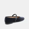 ROSLYN BALLET FLATS DUSTY BLUE VELVET sold by Dolce Vita