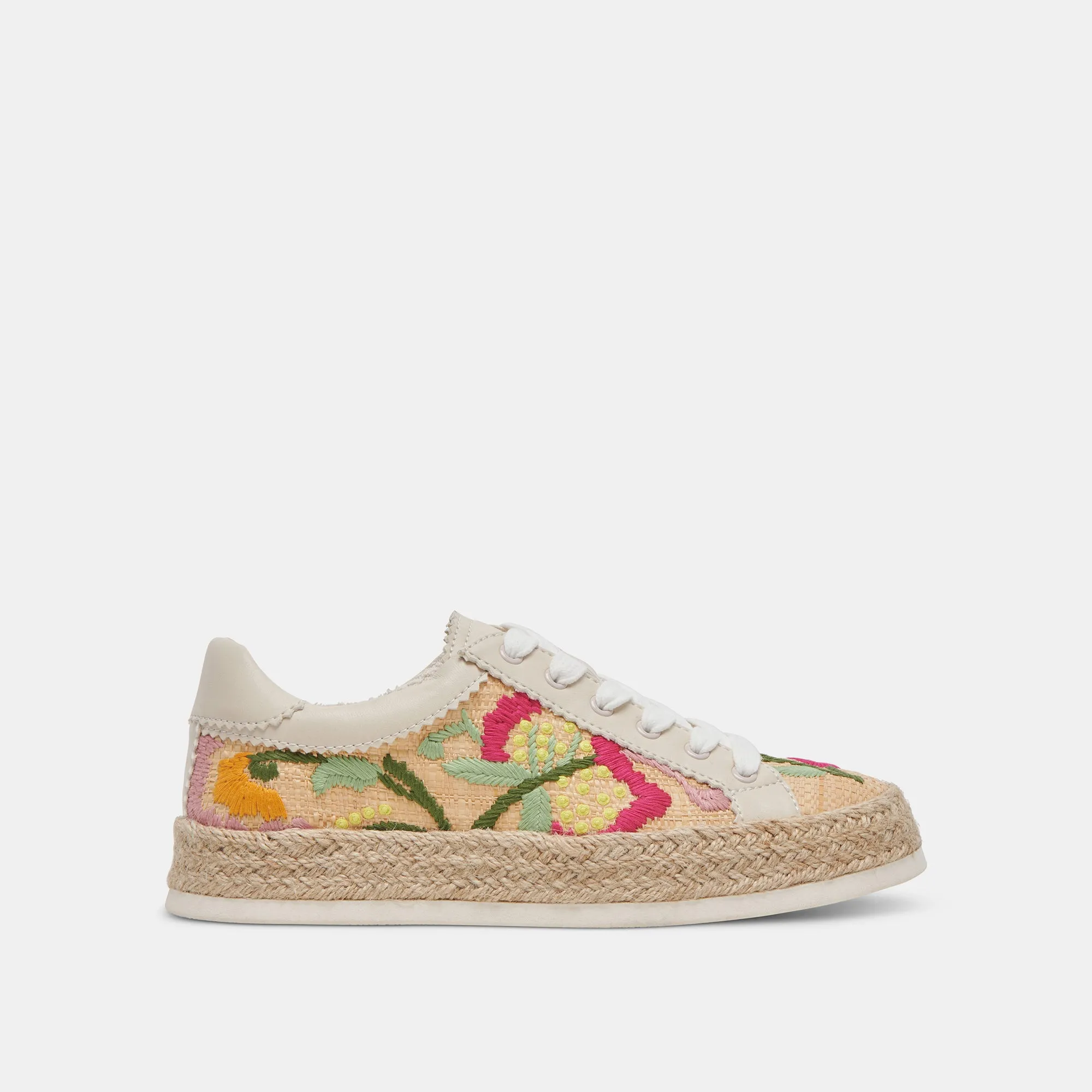 AZALIA SNEAKERS FLORAL MULTI RAFFIA sold by Dolce Vita