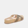SELDA WIDE SANDALS NATURAL BLACK RAFFIA - re:vita sold by Dolce Vita