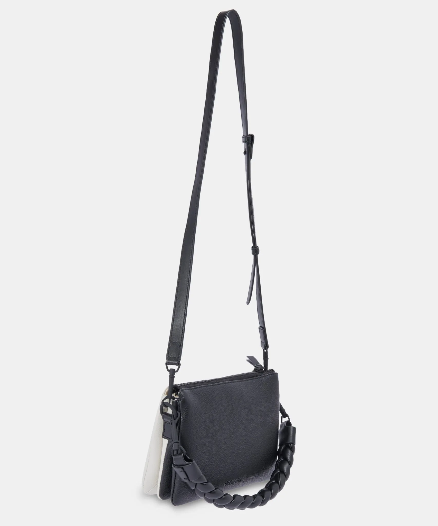PEYTON CROSSBODY BAG BLACK IVORY LEATHER - re:vita sold by Dolce Vita product image thumbnail 5