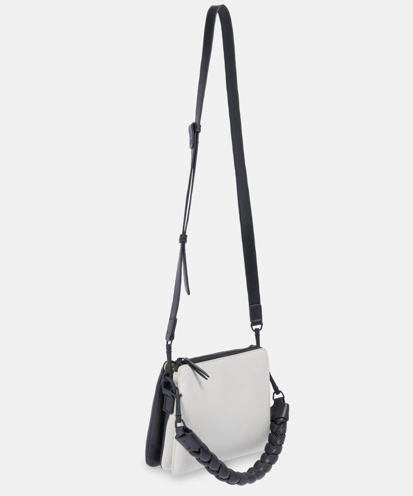 PEYTON CROSSBODY BAG BLACK IVORY LEATHER - re:vita sold by Dolce Vita product image thumbnail 4