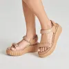 DEBRA SANDALS TOFFEE EMBOSSED LEATHER sold by Dolce Vita