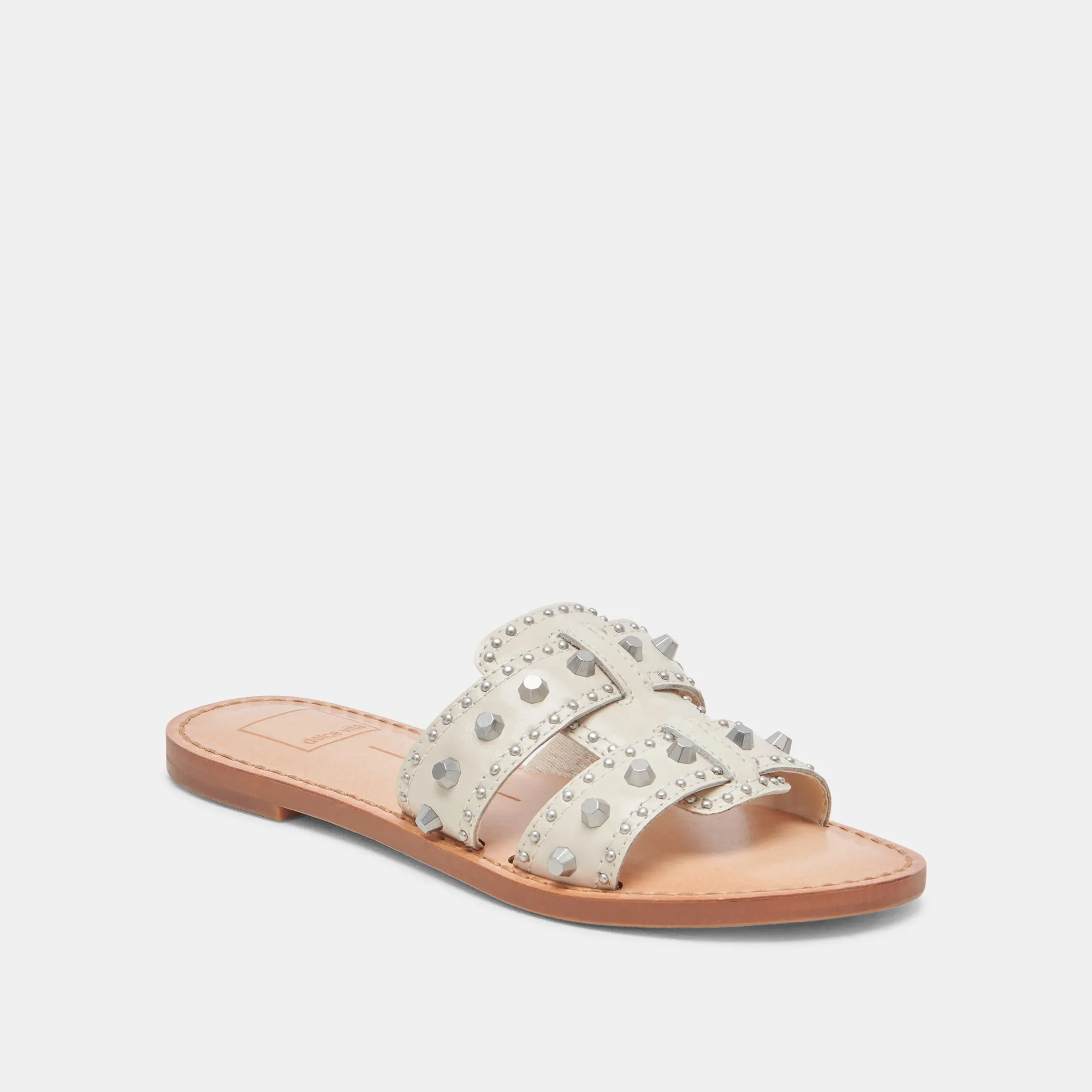 WESLA STUD SANDALS IVORY CRINKLE PATENT sold by Dolce Vita product image thumbnail 2