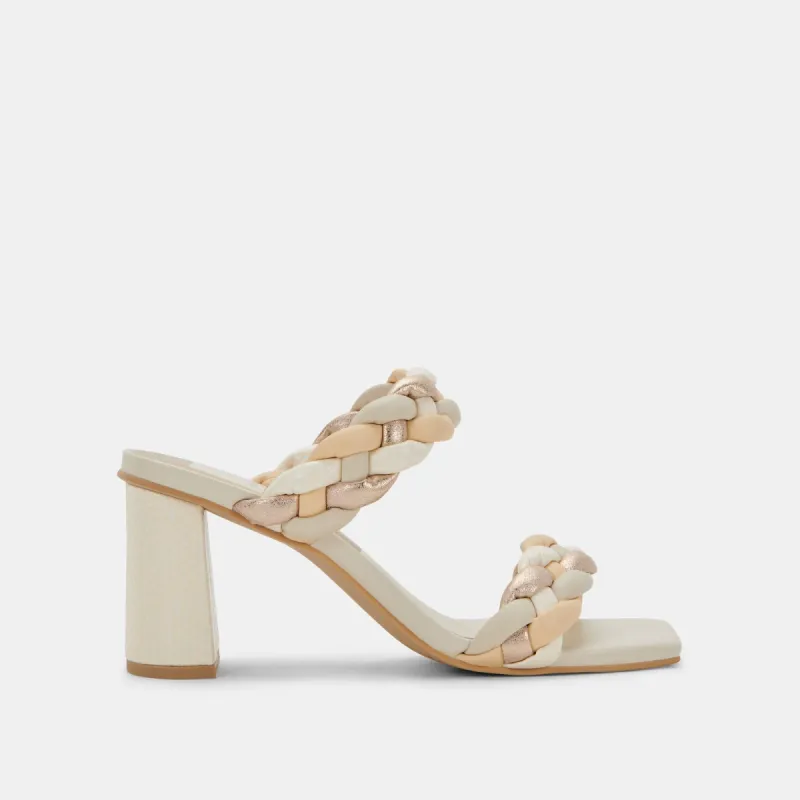 PAILY HEELS IVORY MULTI STELLA sold by Dolce Vita