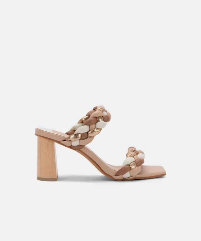 PAILY HEELS NATURAL MULTI STELLA sold by Dolce Vita
