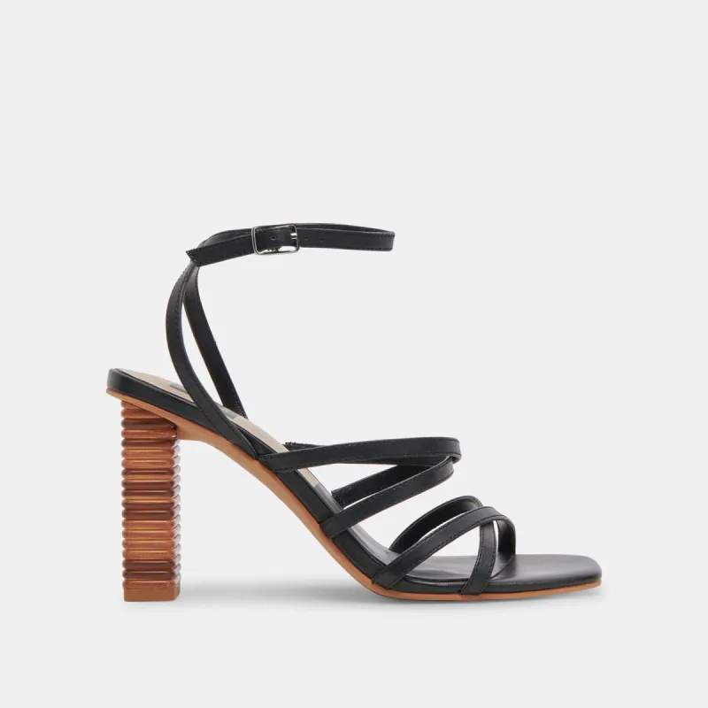 JENKO HEELS BLACK LEATHER sold by Dolce Vita