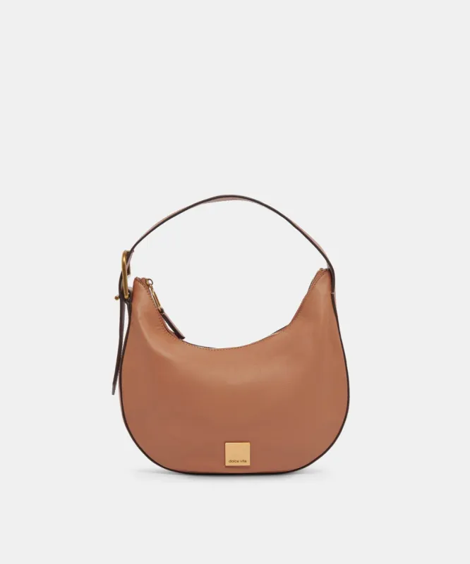 LANEE SHOULDER BAG GOLDEN OAK ROYAL LEATHER sold by Dolce Vita
