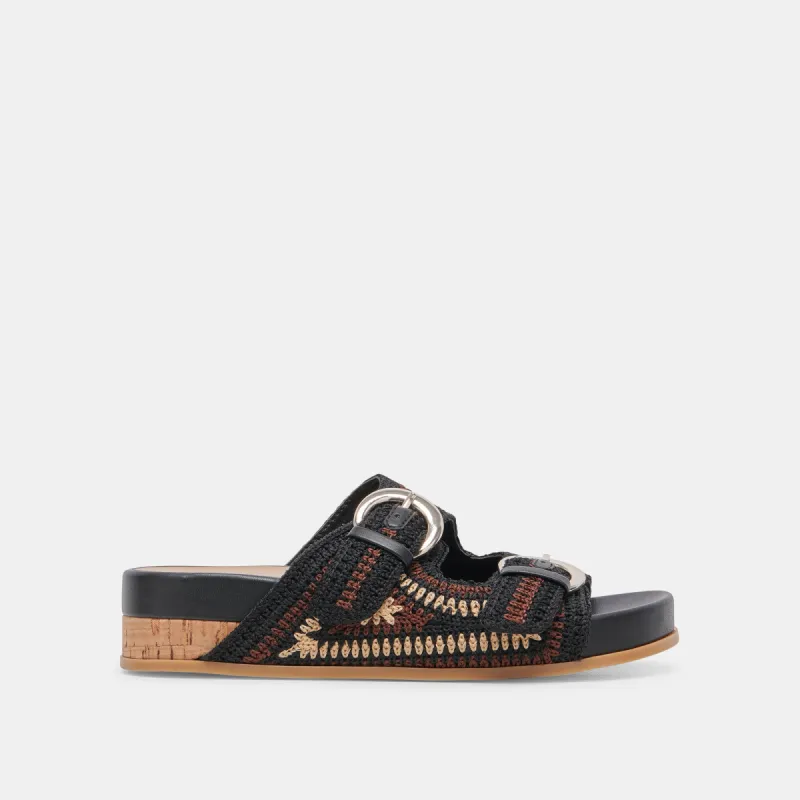 RALLI SANDALS BLACK MULTI KNIT sold by Dolce Vita