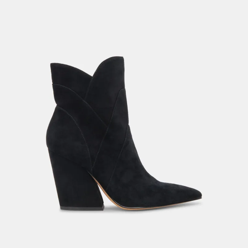 NEENA BOOTIES ONYX SUEDE sold by Dolce Vita