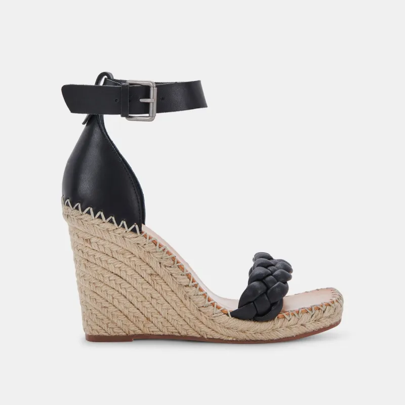 NILTON HEELS BLACK LEATHER sold by Dolce Vita