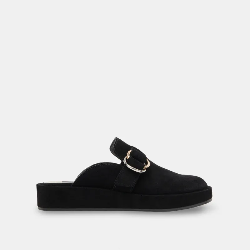 ASTOR FLATS ONYX SUEDE sold by Dolce Vita