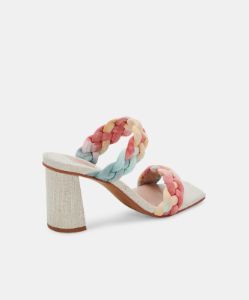PAILY HEELS CORAL MULTI STELLA SUEDE sold by Dolce Vita