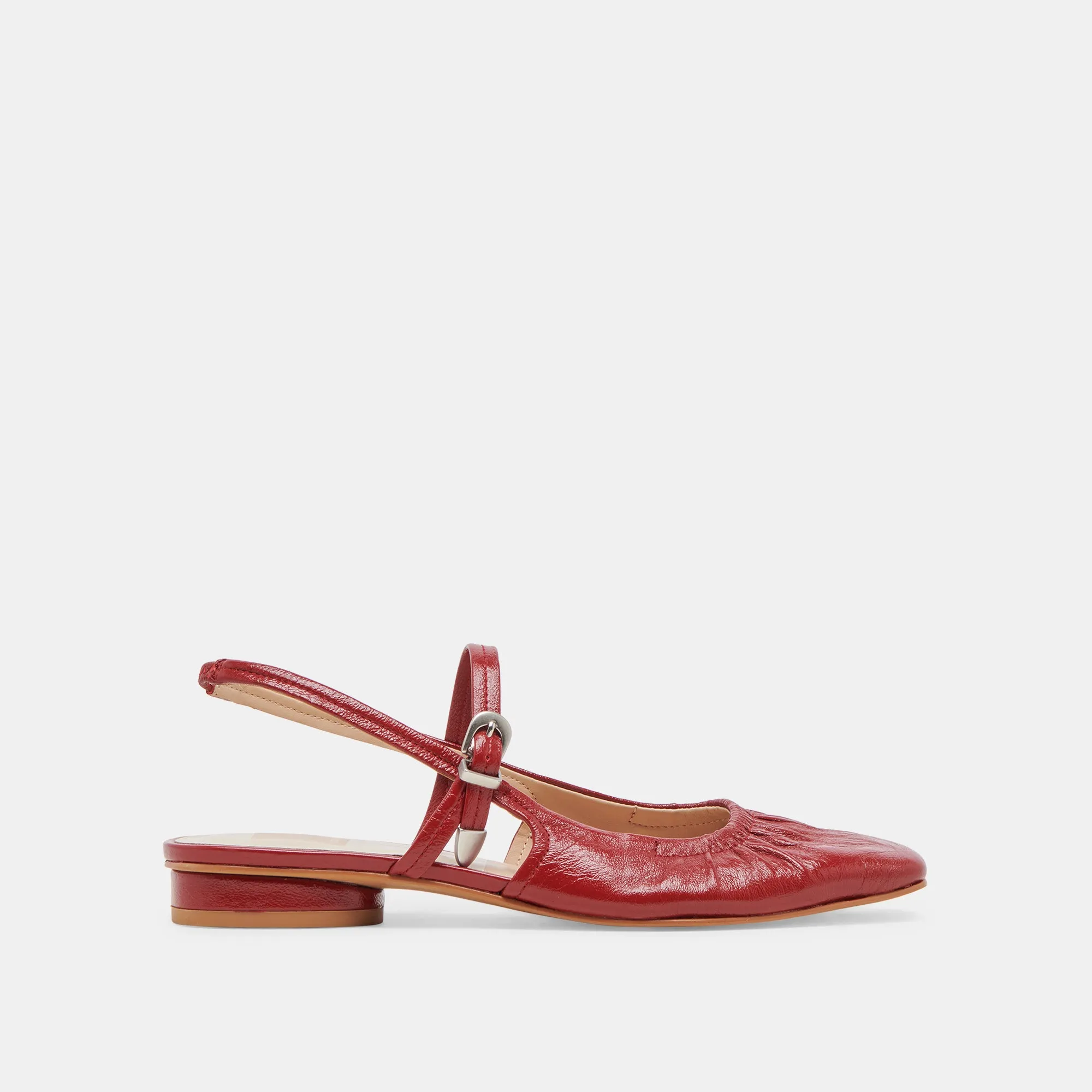 RIANNE FLATS RED CRINKLE PATENT sold by Dolce Vita
