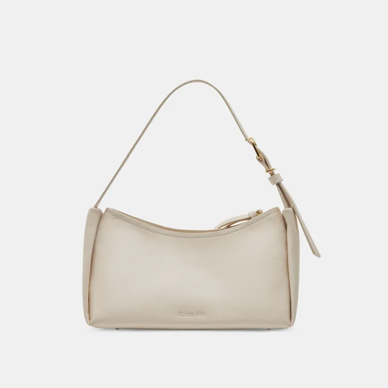 AUDRI SHOULDER BAG IVORY LEATHER sold by Dolce Vita