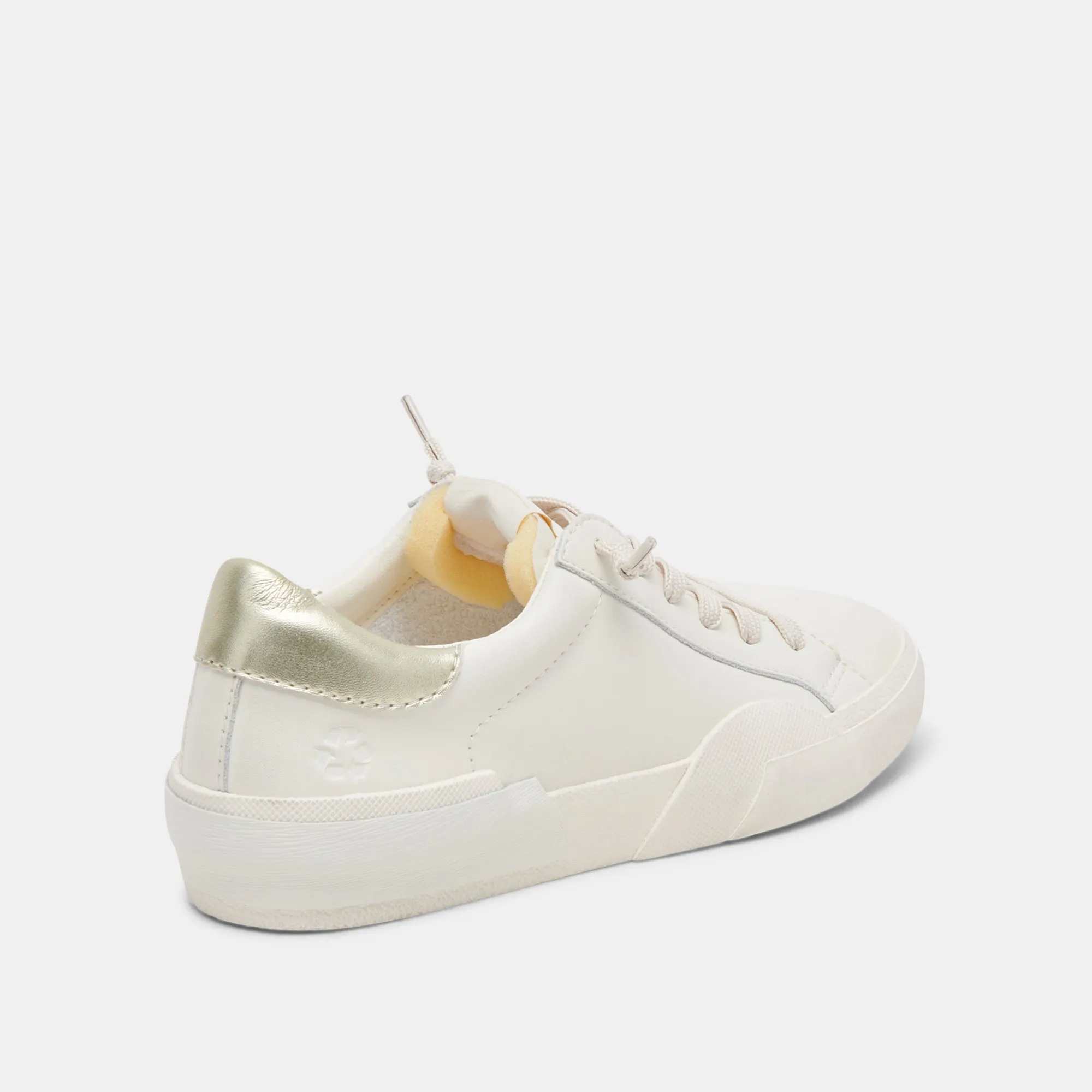 ZINA FOAM 360 SNEAKERS WHITE GOLD RECYCLED LEATHER - re:vita sold by Dolce Vita product image thumbnail 3